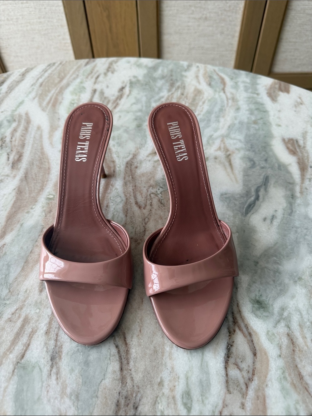 Paris Texas Nude Patent Leather Stilletos